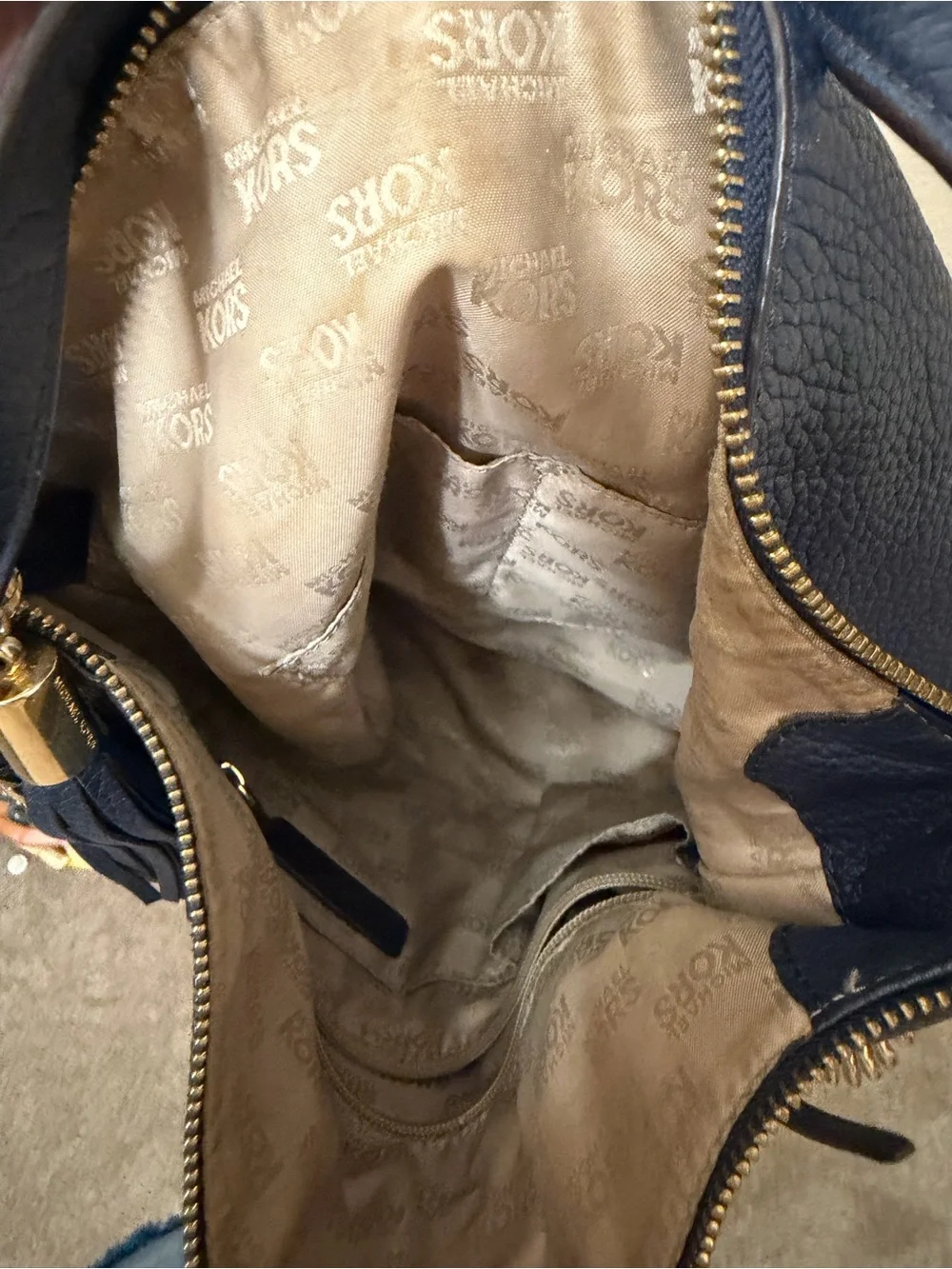 Michael Kors pebbled leather